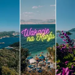 Malownicze zatoczki, plaże i klasztor na wysepce – idealne wakacje na Korfu.
