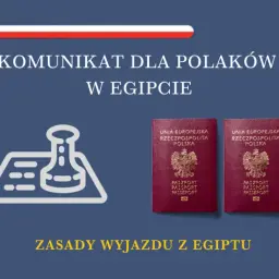 Komunikat dla Polaków w Egipcie: czy do Egiptu potrzebny jest paszport? Dwa polskie paszporty i pieczęć.