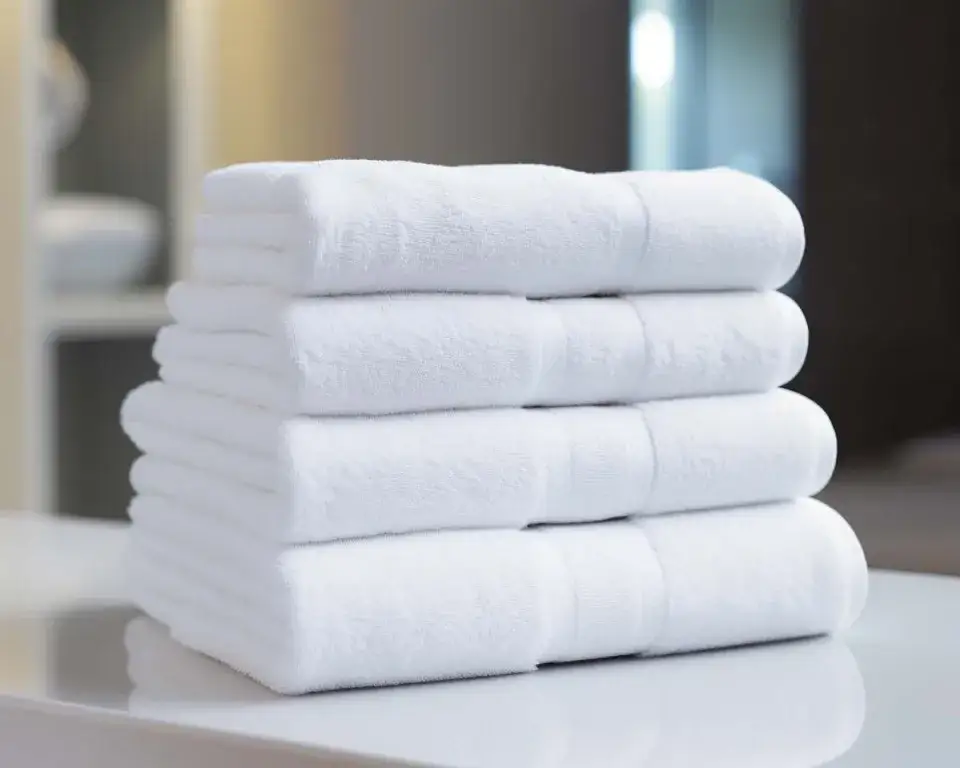 różne rodzaje ręczników hotelowych