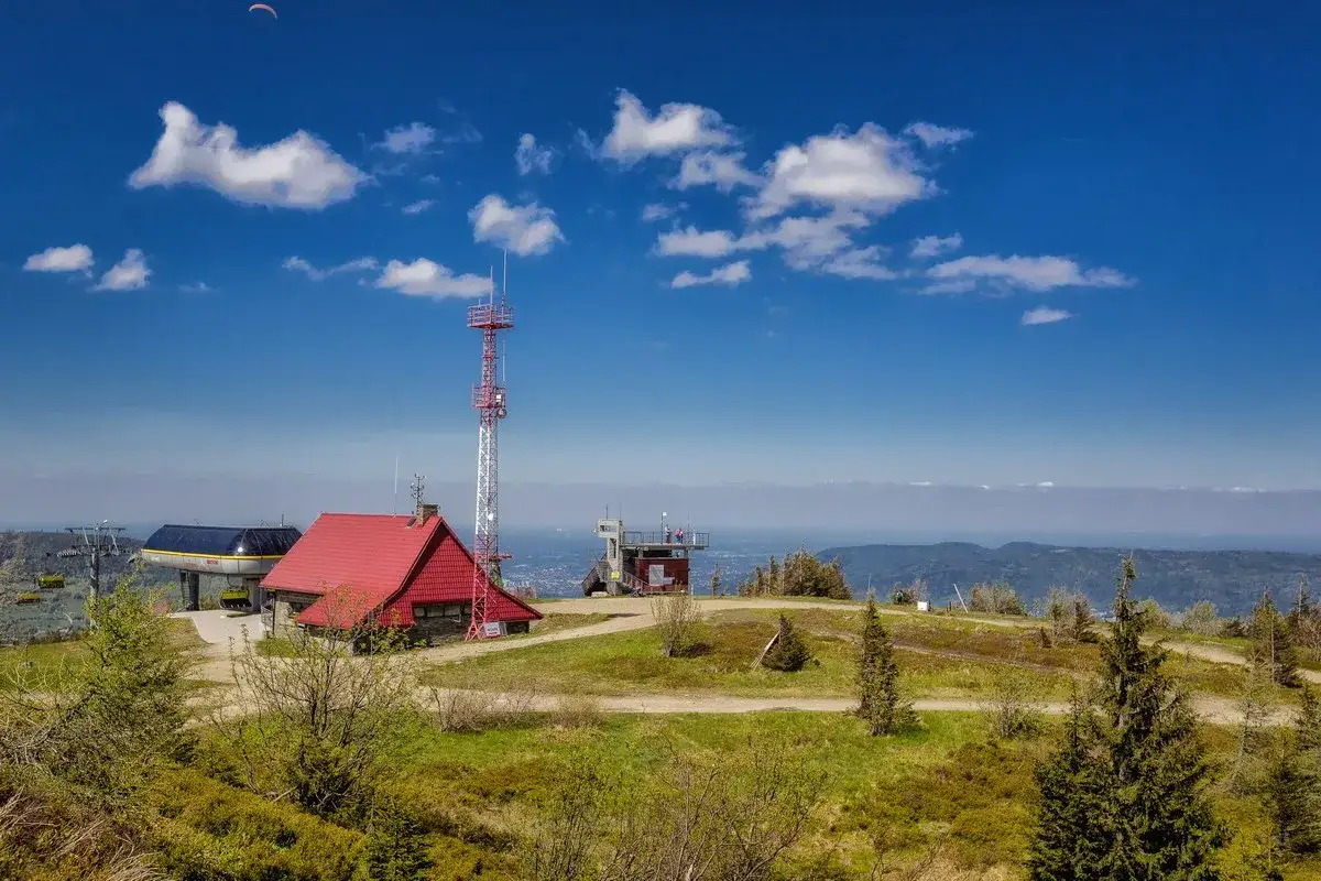 Skrzyczne szczyt schronisko panorama