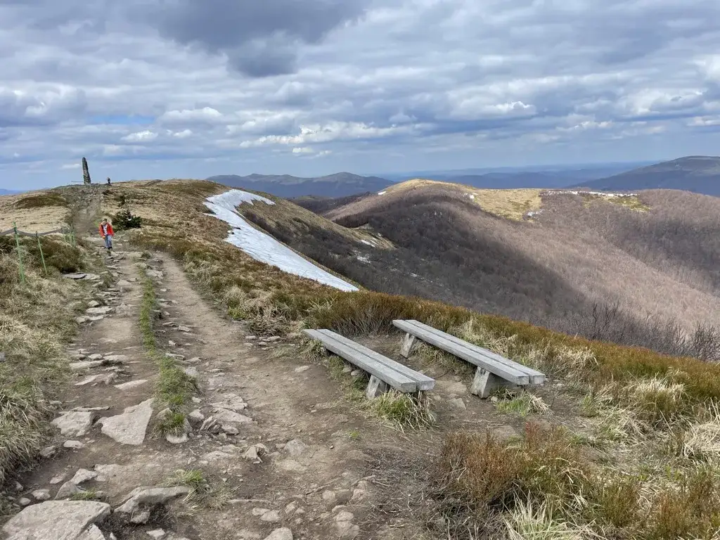 panorama z Wielkiej Rawki Bieszczady